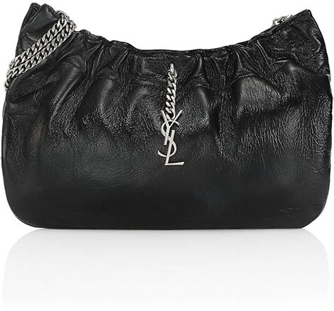 Saint Laurent Pacpac Leather Hobo Bag 